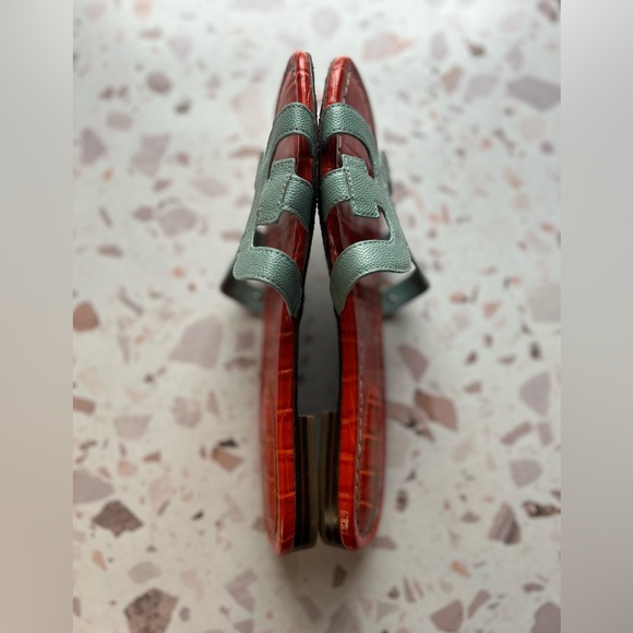 Sam Edelman Gray and Red Sandals Size 8.5 - Picture 5 of 8